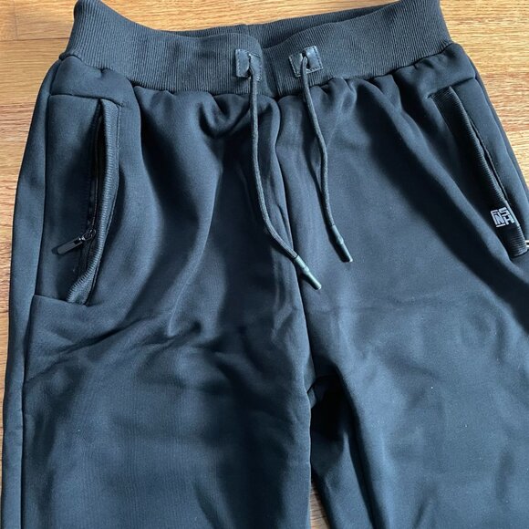 Winter Men's Sweatpants Thick Warm Fleece Joggers Sportswear Zip Pockets Cotton - Picture 2 of 7